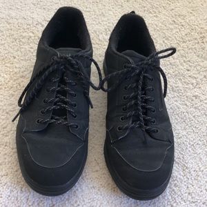 ADIDAS mens ADITECH black sneakers